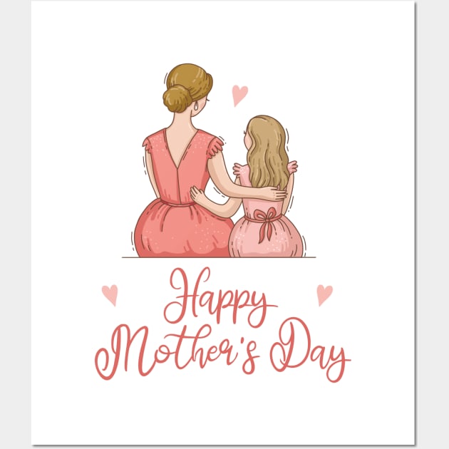 Happy Mothers Day | Mothers Day | Cheer Mom Wall Art by Shiftart